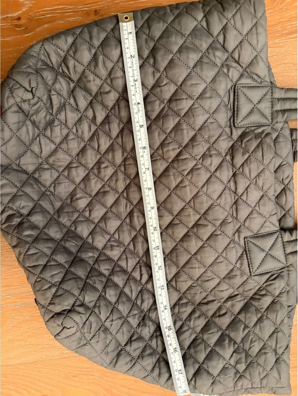 MZ Wallace Black Quilted Tote Bag Spacious Lightweight Chic